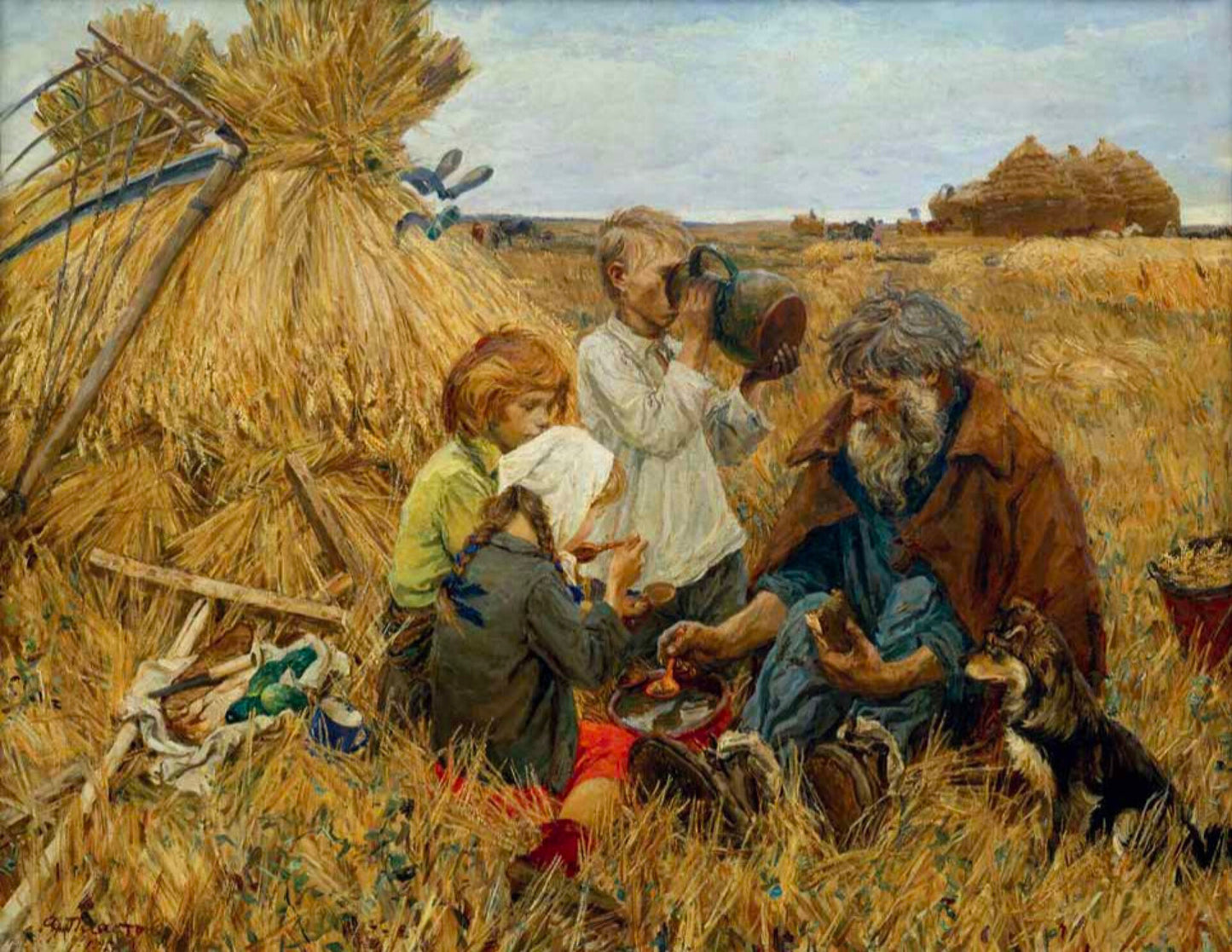 "Haymaking" (1945) Arkady Plastov