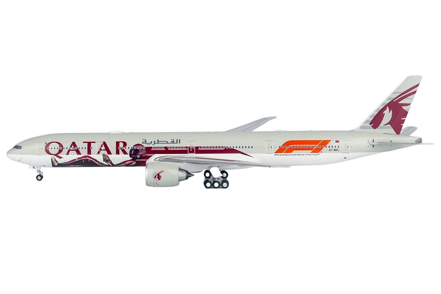 Qatar Airways 777-300ER A7-BEL (Formula 1 livery)