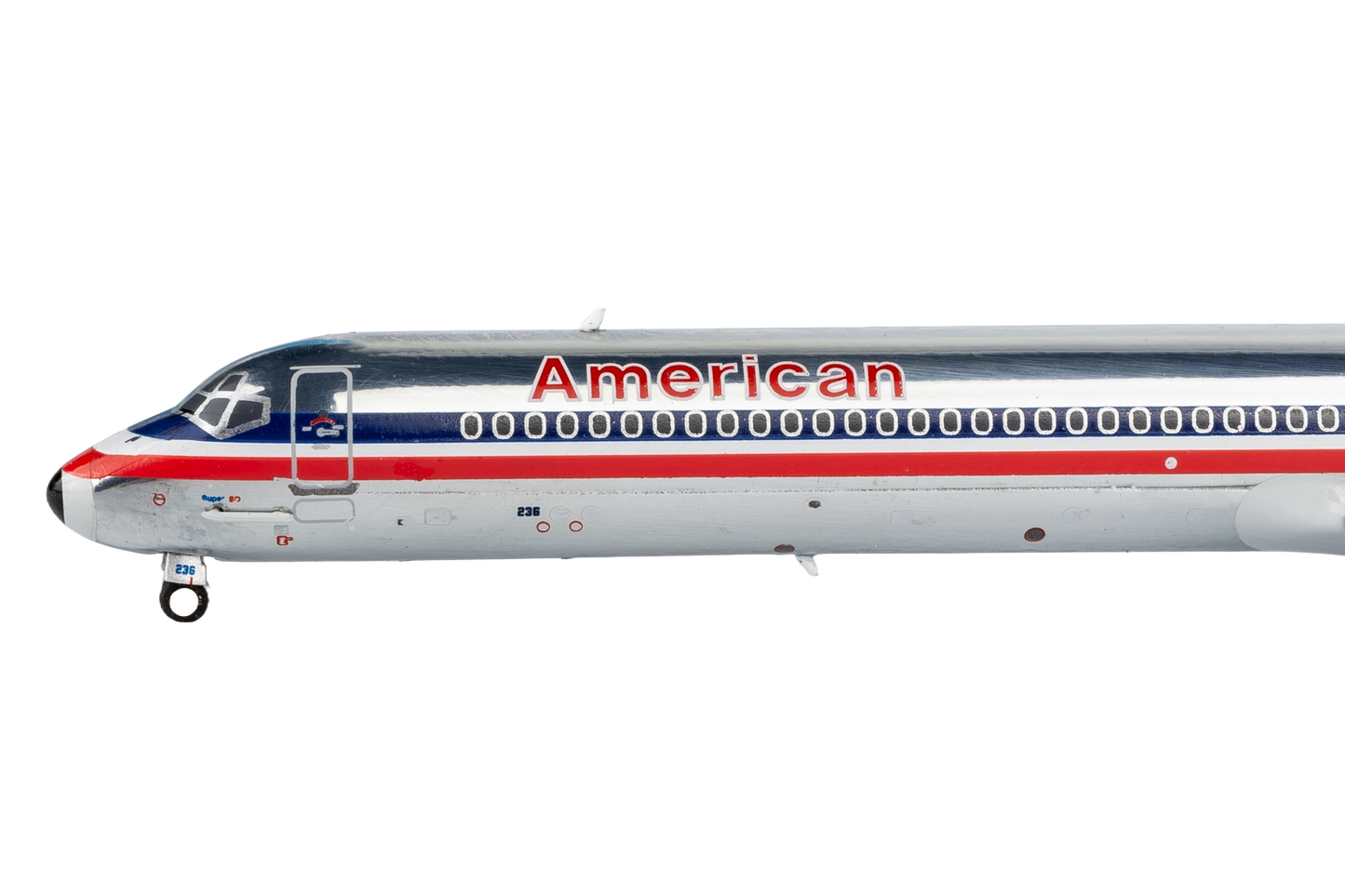 American Airlines MD-82 N236AA (black nosecone)