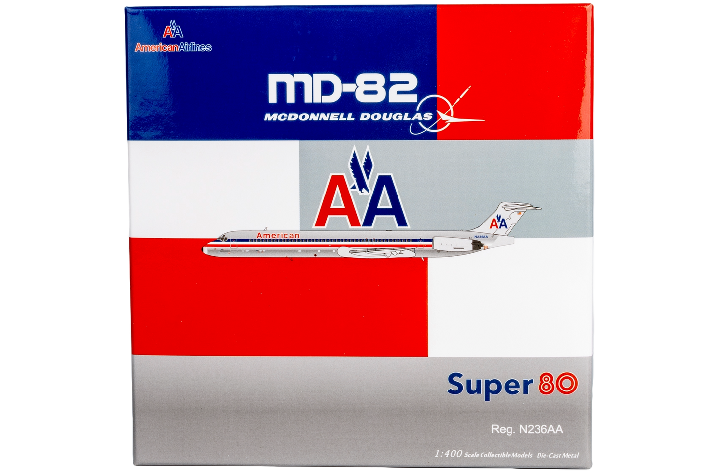 American Airlines MD-82 N236AA (black nosecone)
