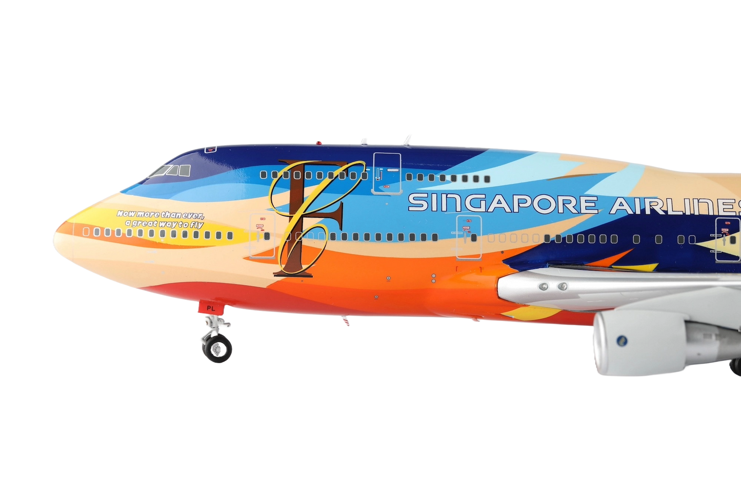 Singapore Airlines Boeing 747-400 9V-SPL "TROPICAL " (With Stands)
