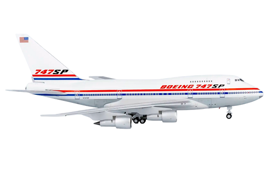 Boeing 747SP  Boeing company “house”/prototype-style livery, registration N747SP