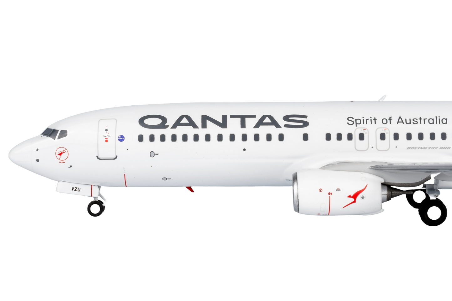 Qantas 737-800/W VH-VZU with Scimitar Winglets (new colours)