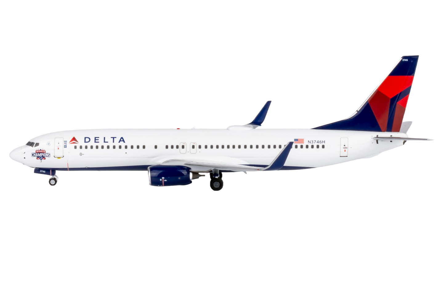 Delta Air Lines 737-800/w N3746H (Atlanta Braves' World Champions) (with stand)