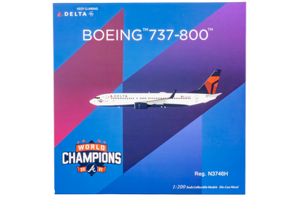Delta Air Lines 737-800/w N3746H (Atlanta Braves' World Champions) (with stand)