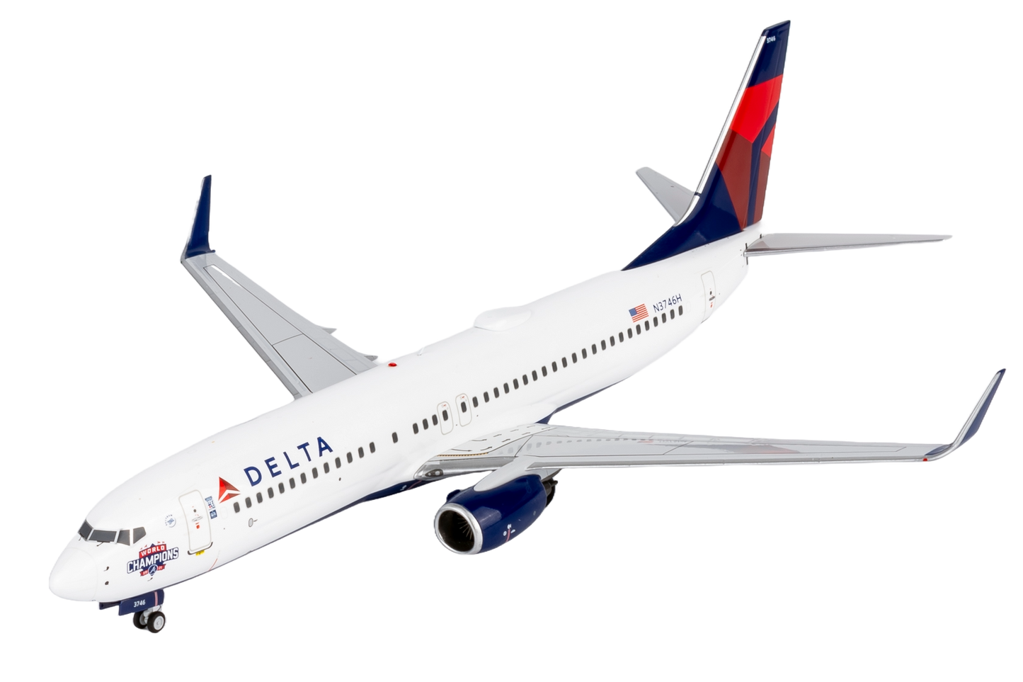 Delta Air Lines 737-800/w N3746H (Atlanta Braves' World Champions) (with stand)