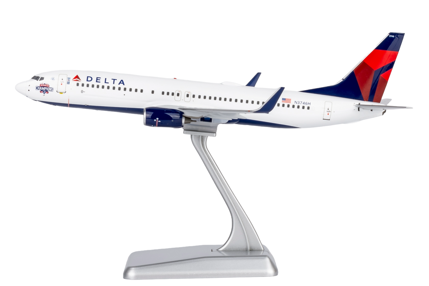 Delta Air Lines 737-800/w N3746H (Atlanta Braves' World Champions) (with stand)