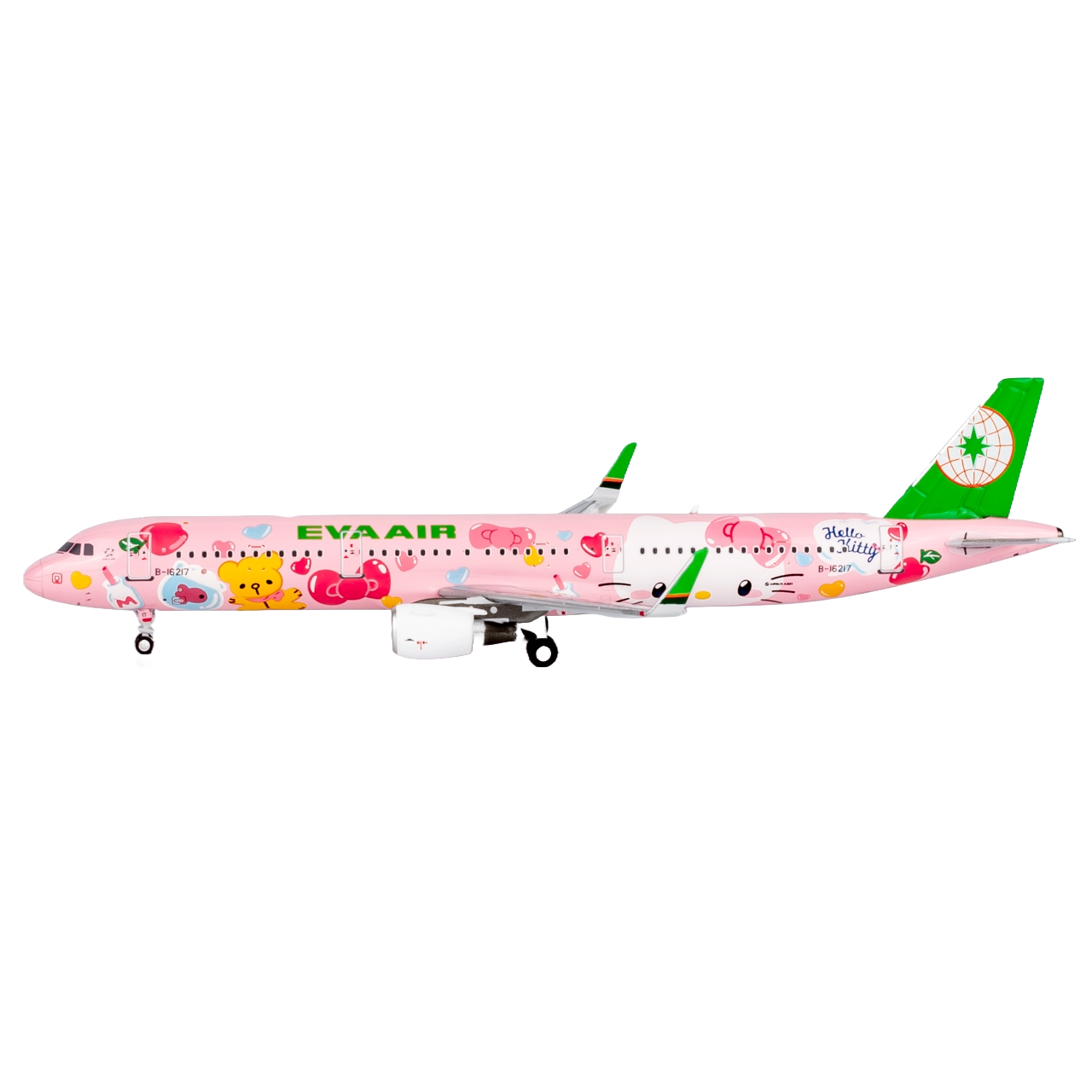 [ULTIMATE] 13122 Eva Airways A321-200/w B-16217 (HELLO KITTY “Pinky Jet” - Sanrio Characters