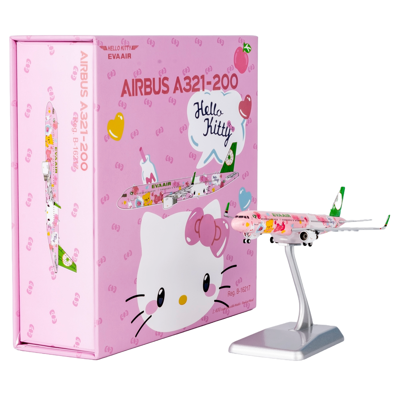 [ULTIMATE] 13122 Eva Airways A321-200/w B-16217 (HELLO KITTY “Pinky Jet” - Sanrio Characters