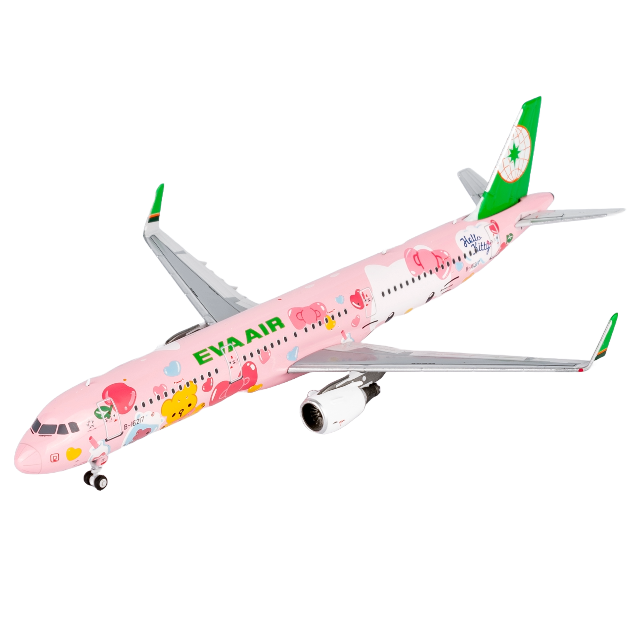 [ULTIMATE] 13122 Eva Airways A321-200/w B-16217 (HELLO KITTY “Pinky Jet” - Sanrio Characters