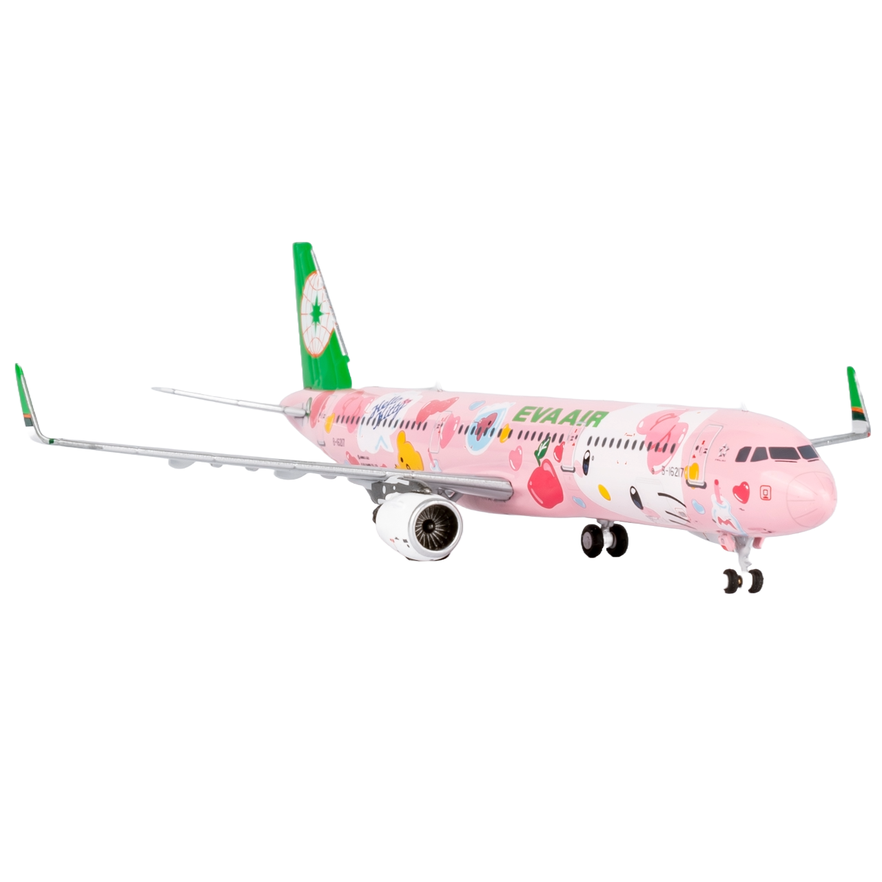 [ULTIMATE] 13122 Eva Airways A321-200/w B-16217 (HELLO KITTY “Pinky Jet” - Sanrio Characters