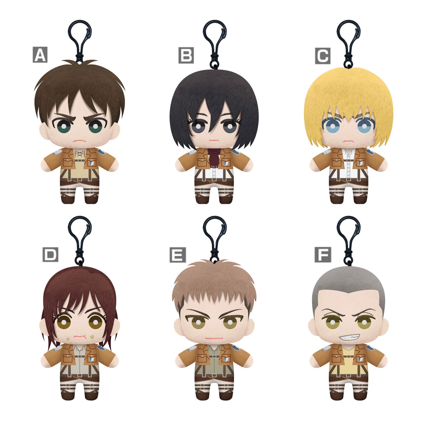 Attack on Titan Tomonui Plush Assort Series 1 – Banpresto