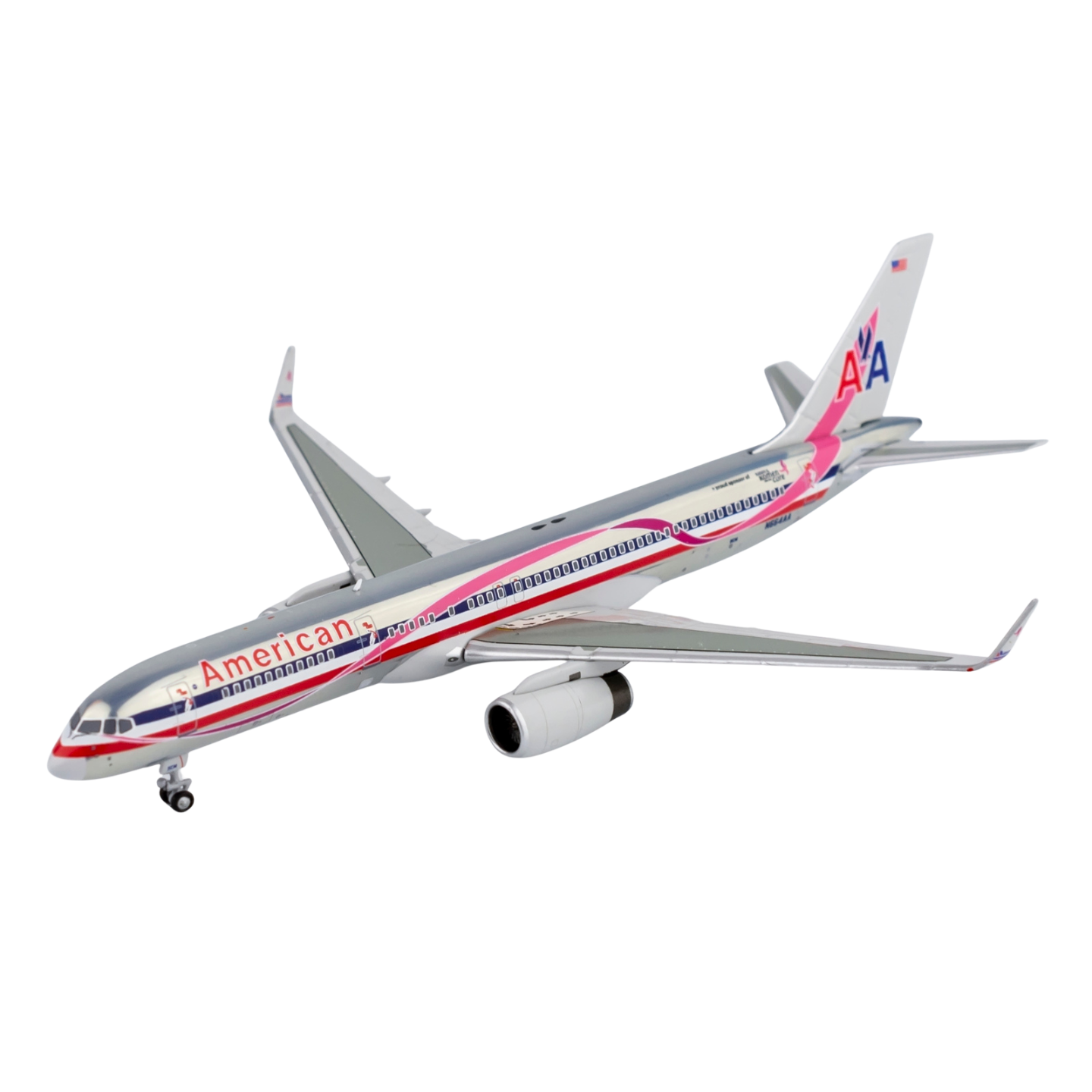 American Airlines Boeing 757‑200 (N664AA) “Breast Cancer Awareness"