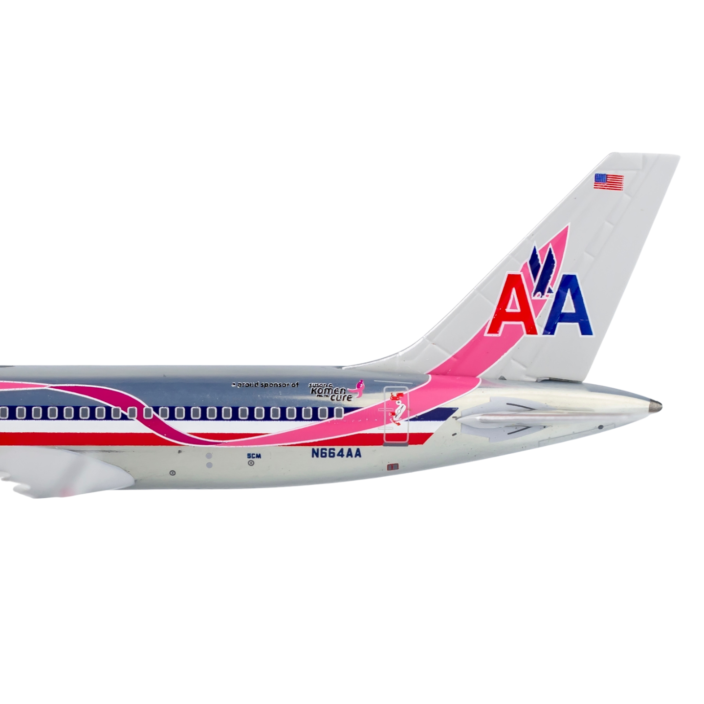 American Airlines Boeing 757‑200 (N664AA) “Breast Cancer Awareness"