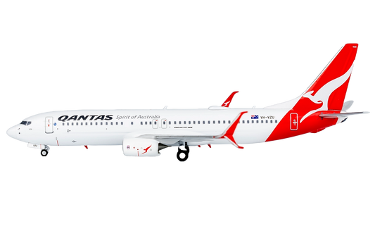 Qantas 737-800/W VH-VZU with Scimitar Winglets (new colours)