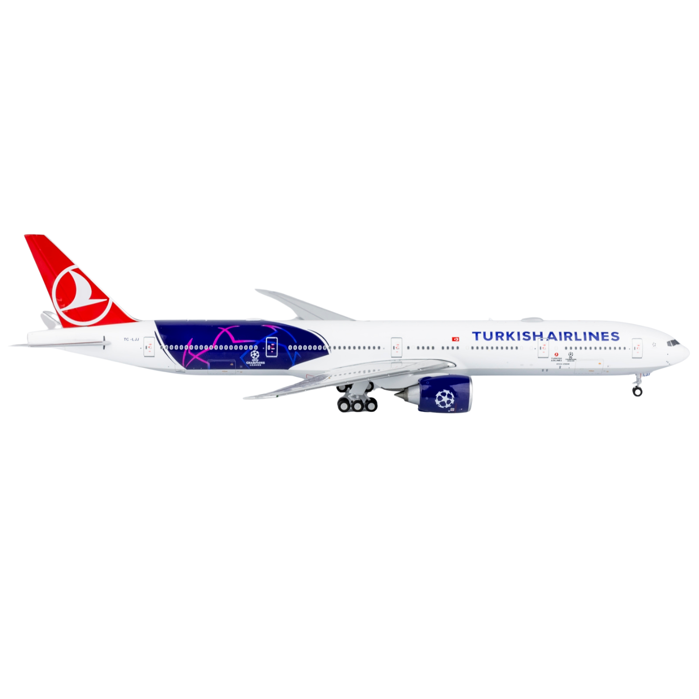 Turkish Airlines 777-300ER TC-LJJ UEFA Champions League Livery
