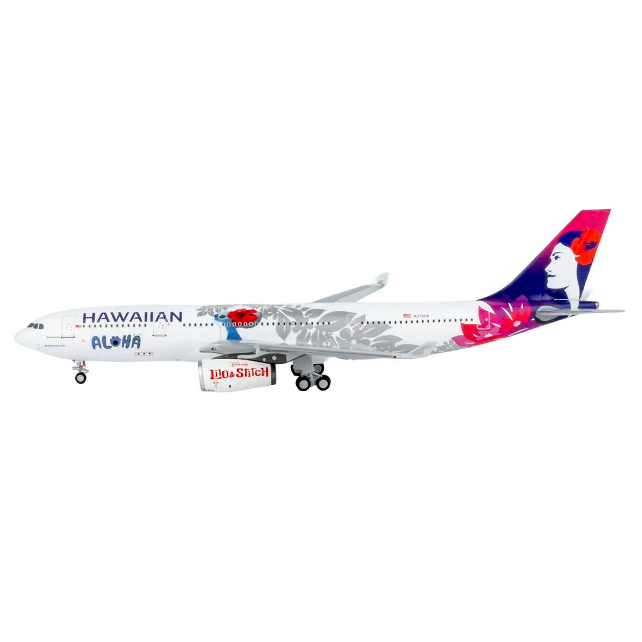 Hawaiian Airlines A330-200 N378HA (Disney’s Lilo & Stitch)