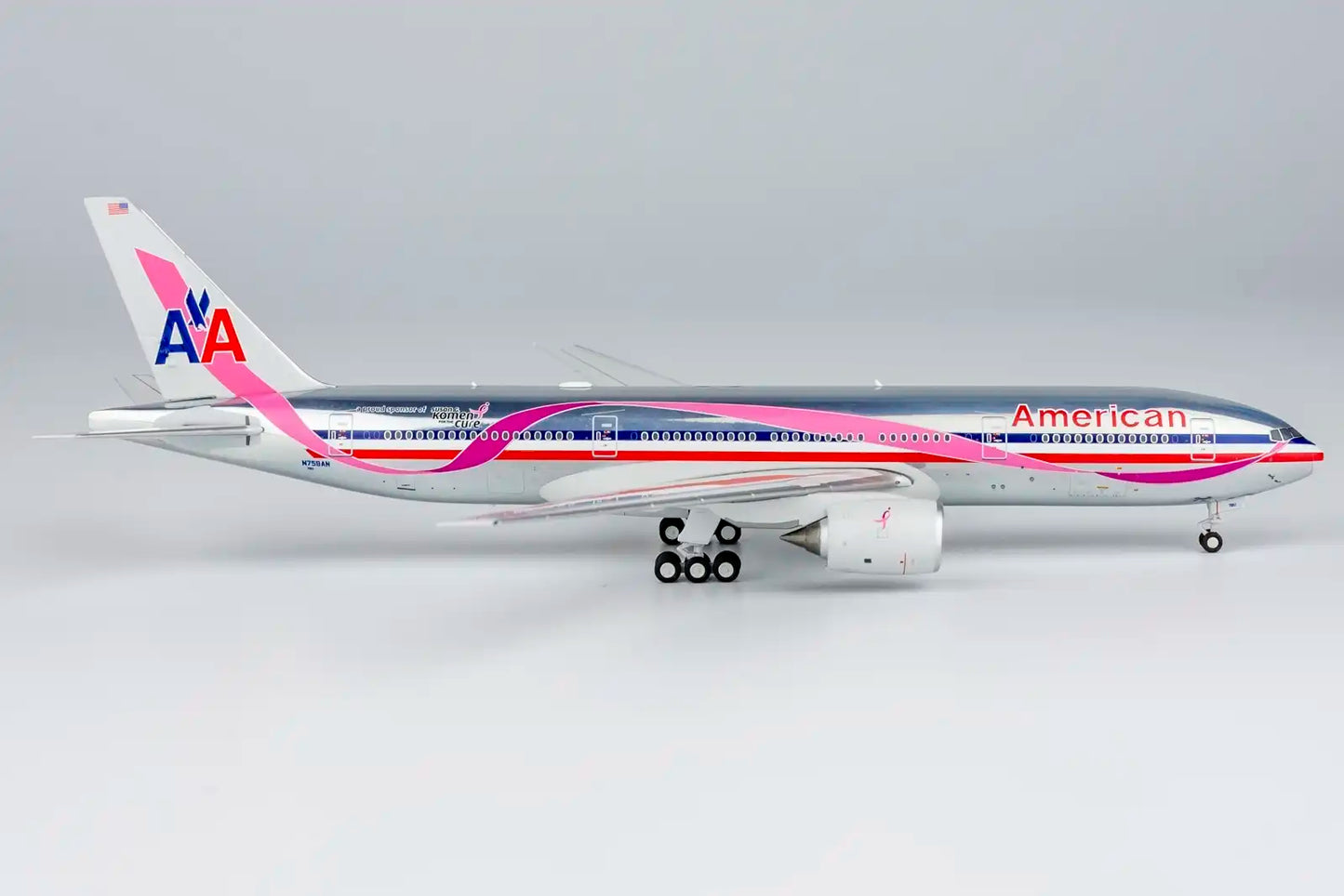 72049 American Airlines 777-200ER N759AN (Pink Ribbon livery on chrome colors)