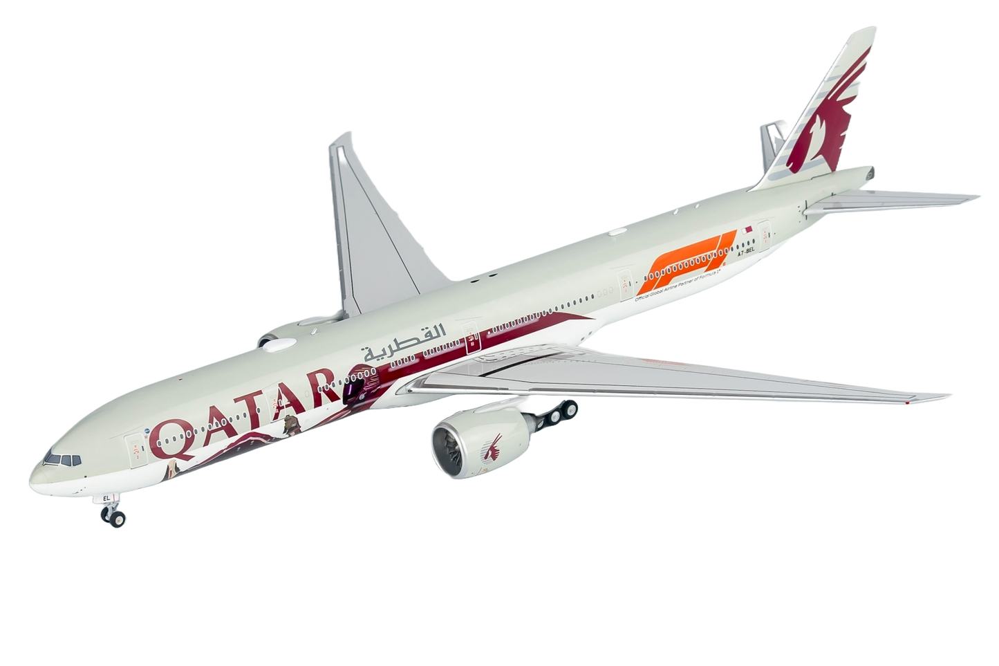 Qatar Airways 777-300ER A7-BEL (Formula 1 livery)