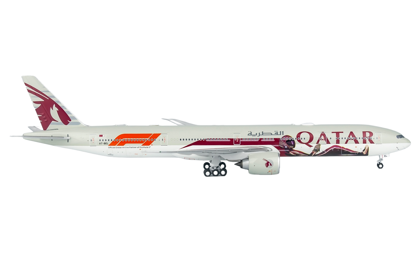 Qatar Airways 777-300ER A7-BEL (Formula 1 livery)