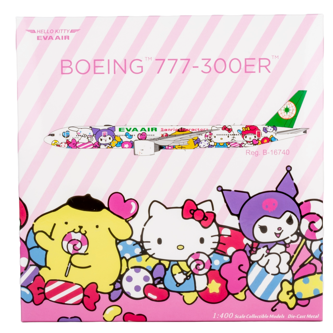 Eva Airways 777-300ER B-16740 (HELLO KITTY “Candy Jet” - Sanrio Characters