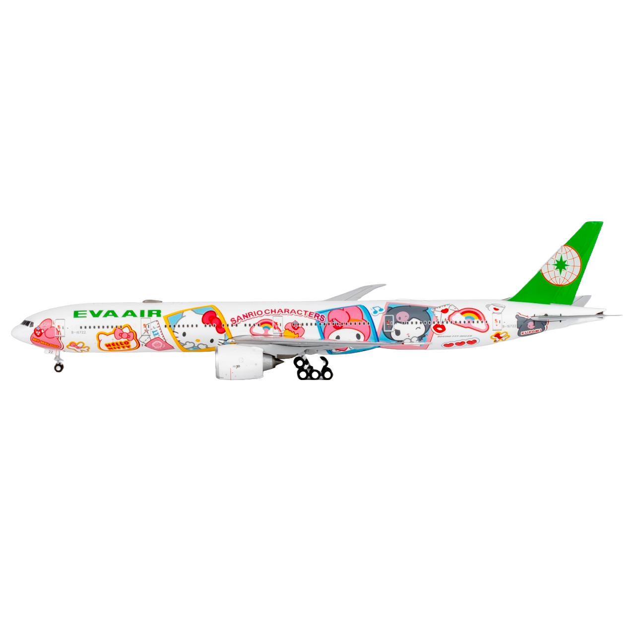 [ULTIMATE] EVA Air 777-300ER B-16722 Hello Kitty Besties Jet
