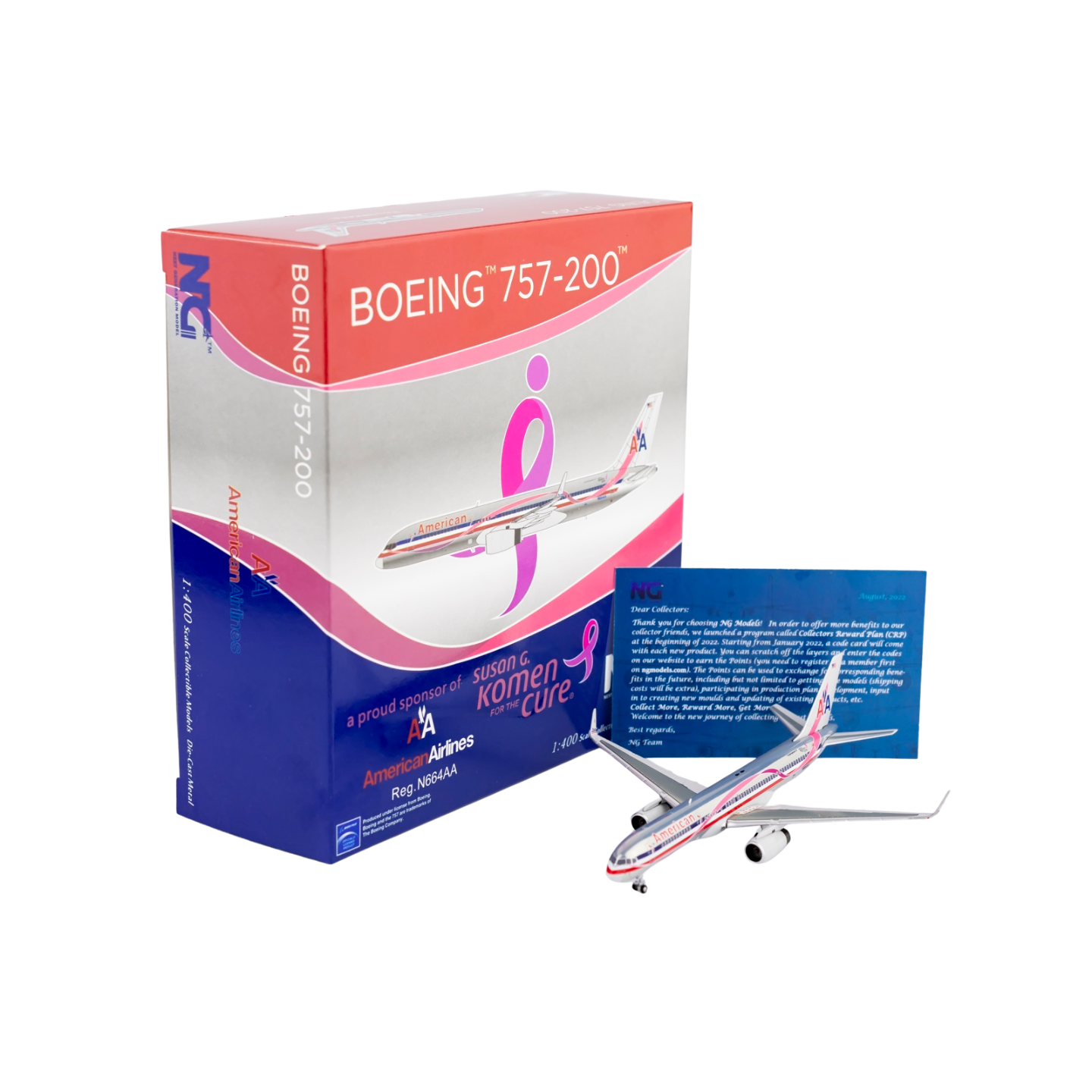 American Airlines Boeing 757‑200 (N664AA) “Breast Cancer Awareness"