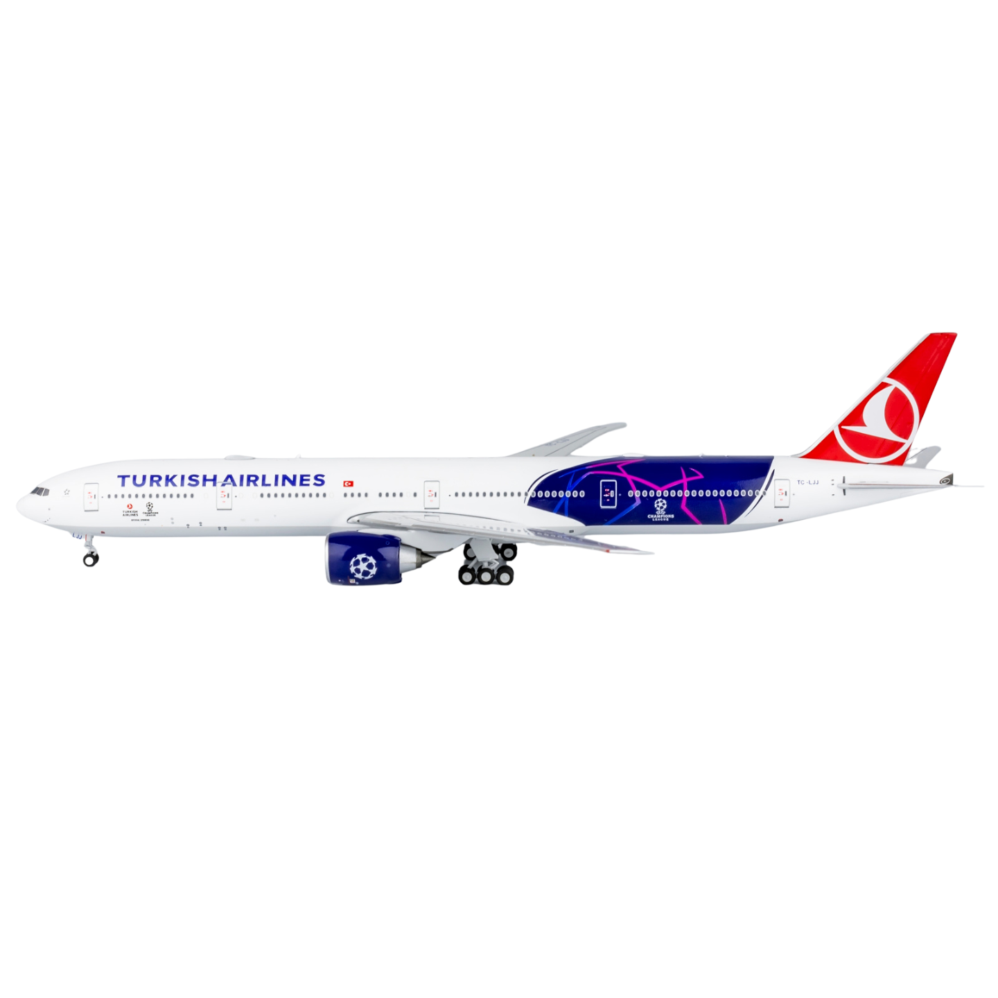 Turkish Airlines 777-300ER TC-LJJ UEFA Champions League Livery