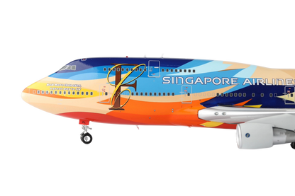 Singapore Airlines Boeing 747-400 9V-SPL "TROPICAL " (With Stands)
