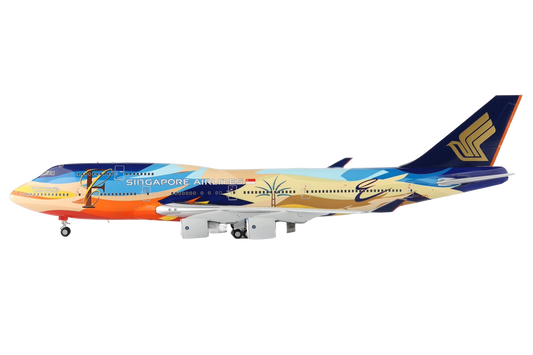 Singapore Airlines Boeing 747-400 9V-SPL "TROPICAL " (With Stands)