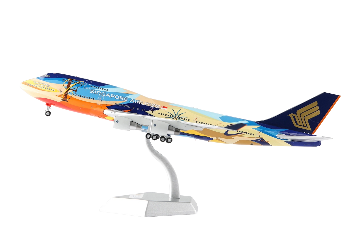 Singapore Airlines Boeing 747-400 9V-SPL "TROPICAL " (With Stands)