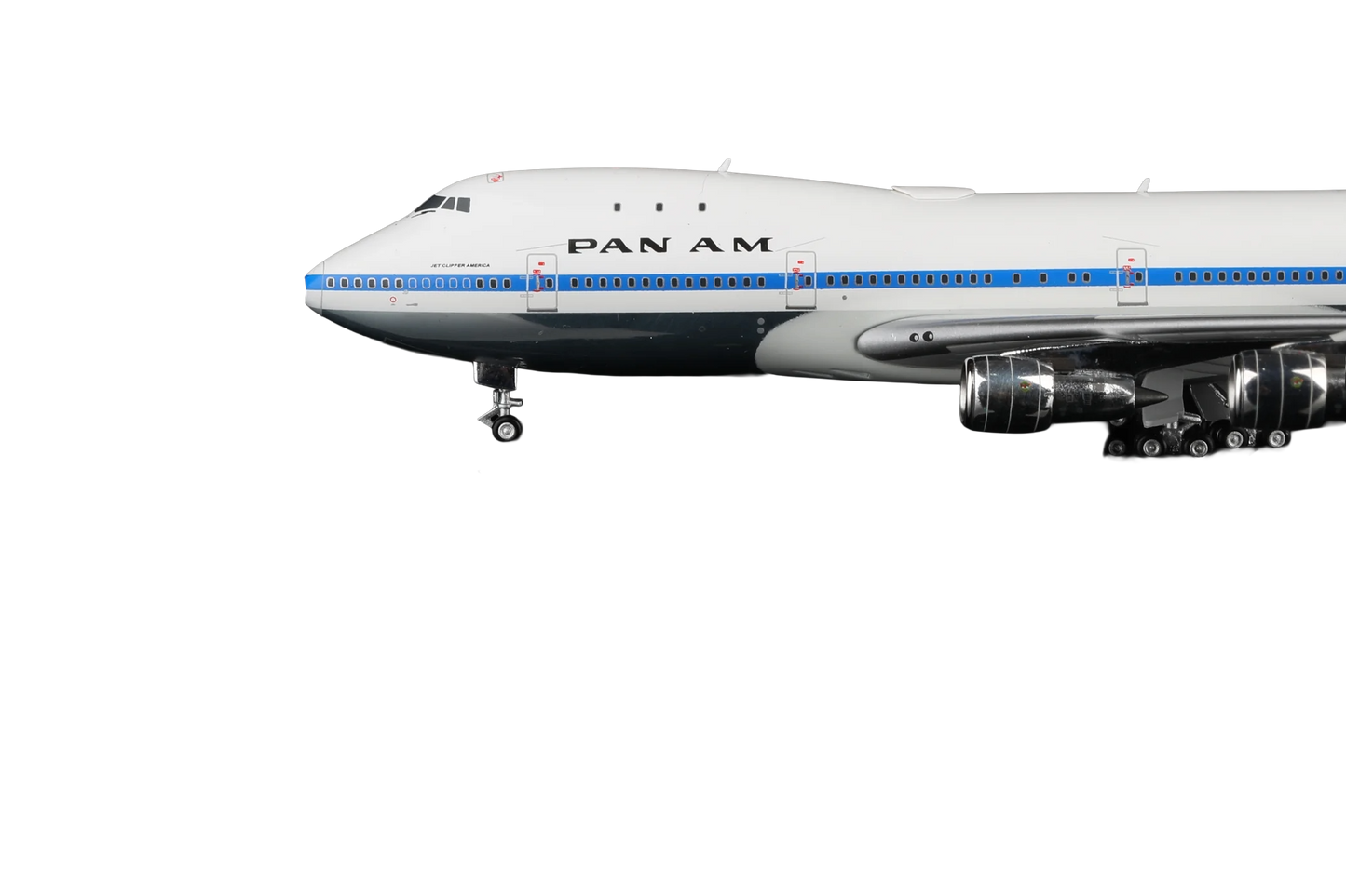 Pan Am Jet Clipper American N747PA Boeing B747-100  (With Stands)