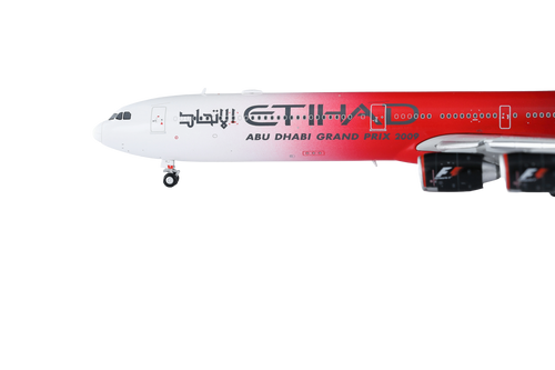 Etihad Airways A340-642 A6-EHJ "Abu Dhabi GP 2017 Flaps-Down (With Stands)