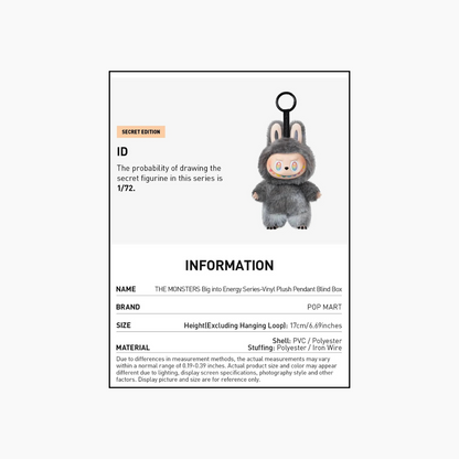 POP MART Labubu | Big Into Energy Vinyl Plush Pendant – Blind Box (Sealed & Authentic)