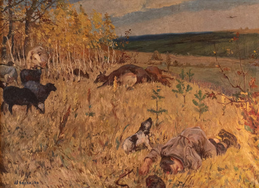The Fascist Plane Flew By" (1942) Arkady Plastov